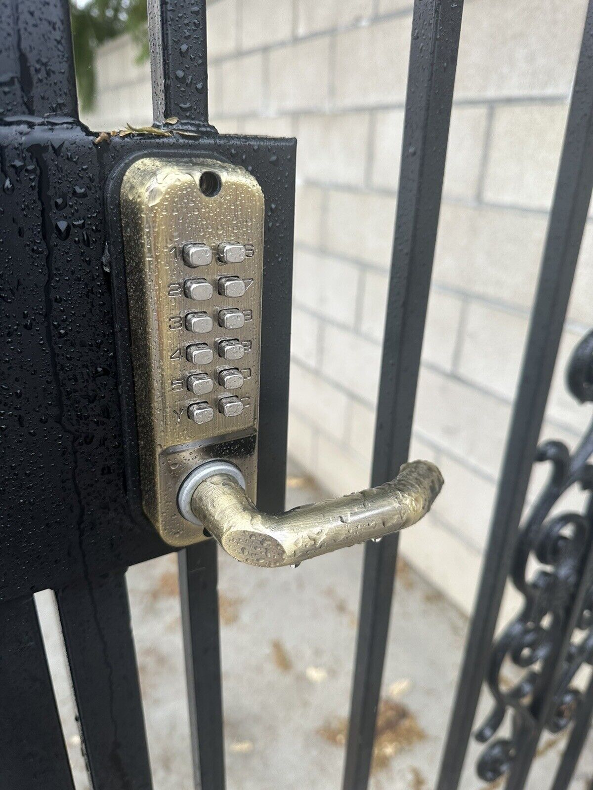 Keyless Double Side Entry Gate Door Lock Mechanical Code Combination Fence Lock