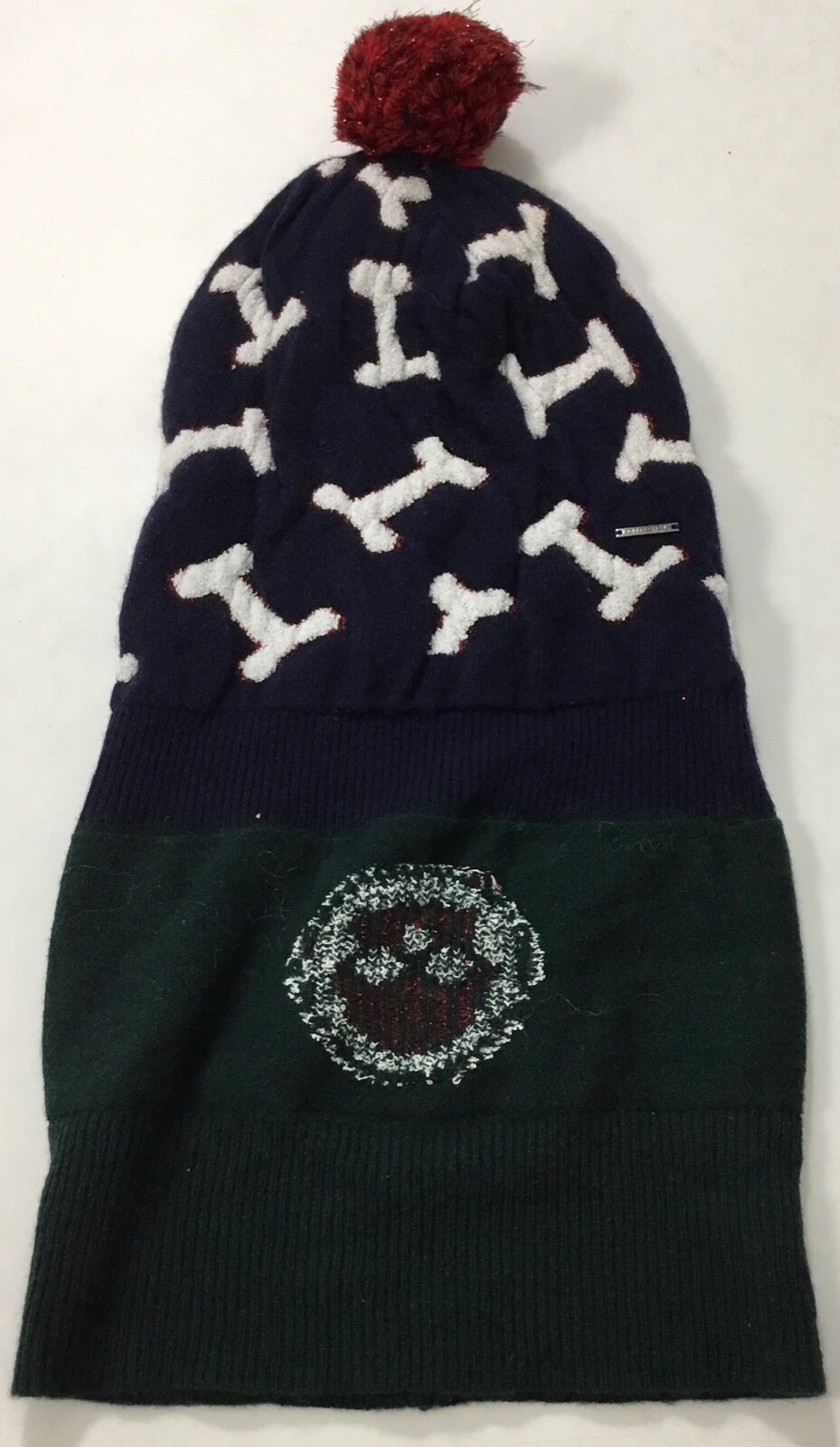 Diesel K-Bready Printed Beanie $78 Green Blue Red One Size Wool Blend
