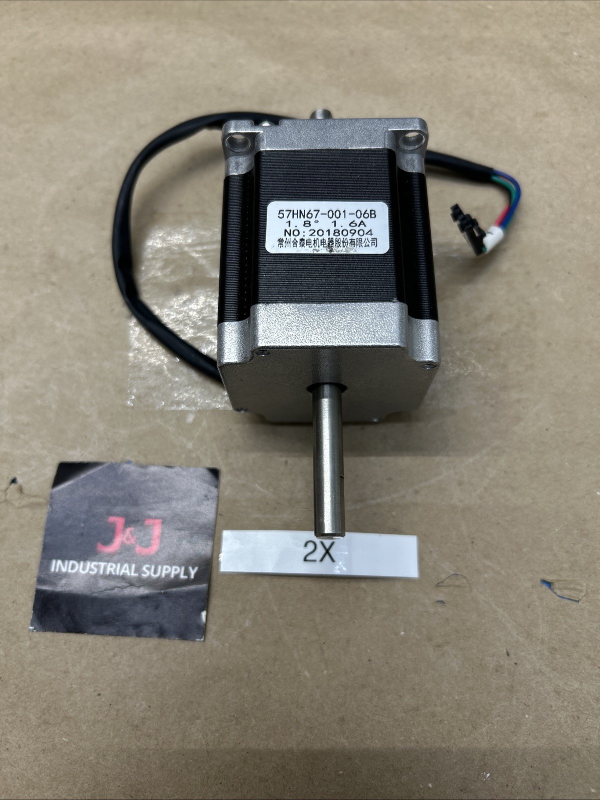 57HN67-001-06B Stepper Motor Dual Shaft 1.8 , 1.6A