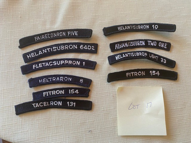 U.S. NAVY - SHIP TABS / UNIT IDENTIFICATION MARKS  (LOT 17) - 10 Pieces .... X