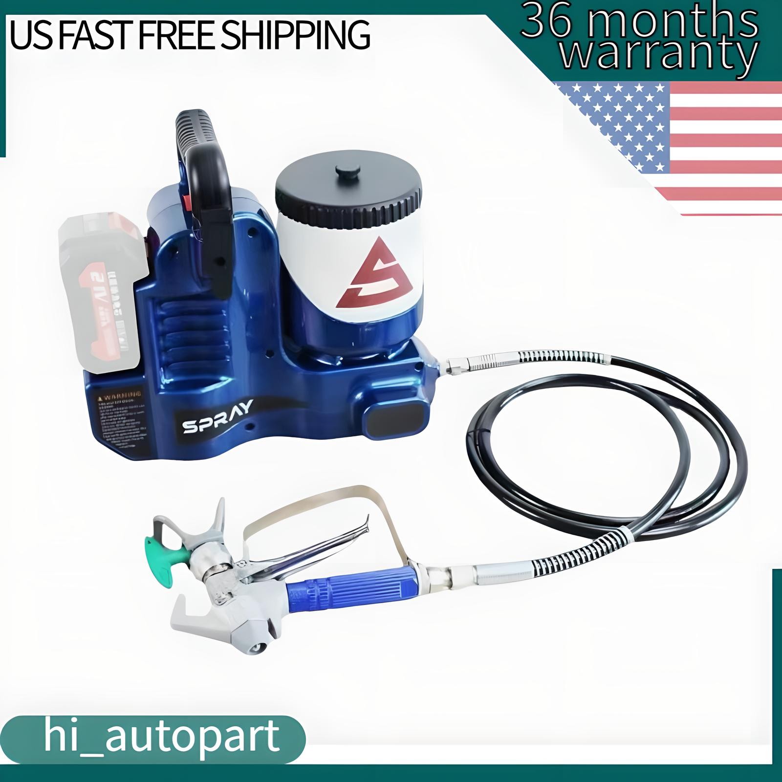 Airless Paint Sprayer Sprayer for Makita Wall Paints Varnishes 18-21VBatteJQ