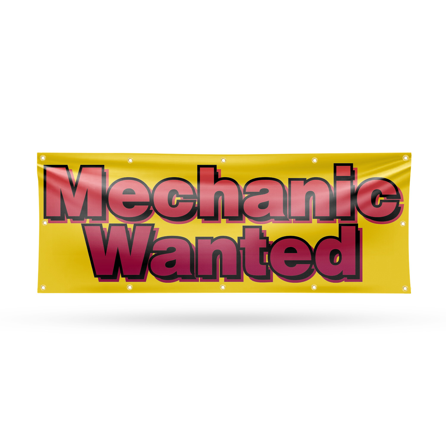 Mechanic Wanted Vinyl Banner Sign with Metal Grommets Heavy-Duty Single-Sided