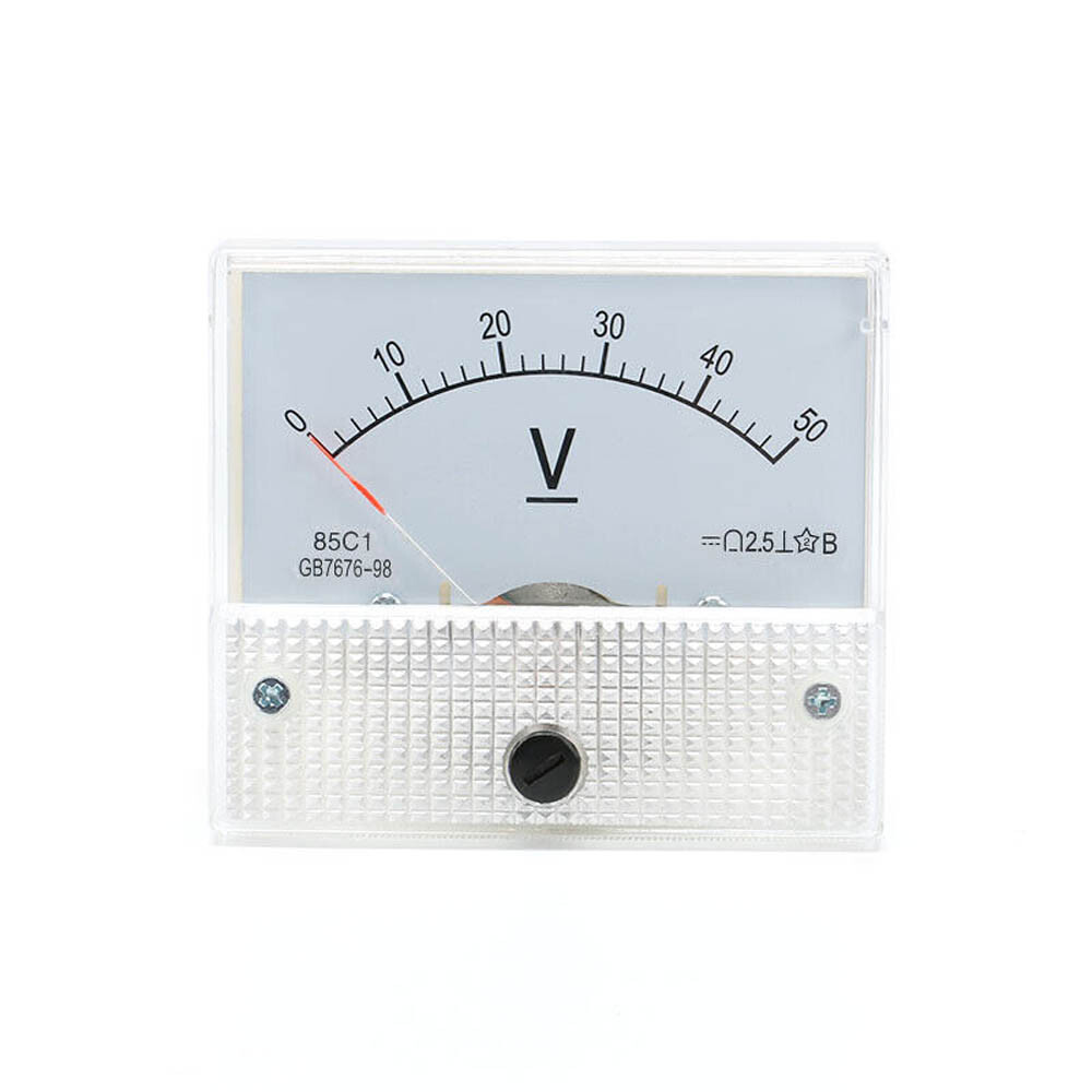 Analog Amp Panel Meter 2-30A DC Ammeter Current 10-50V DC Voltmeter Voltage 85C1