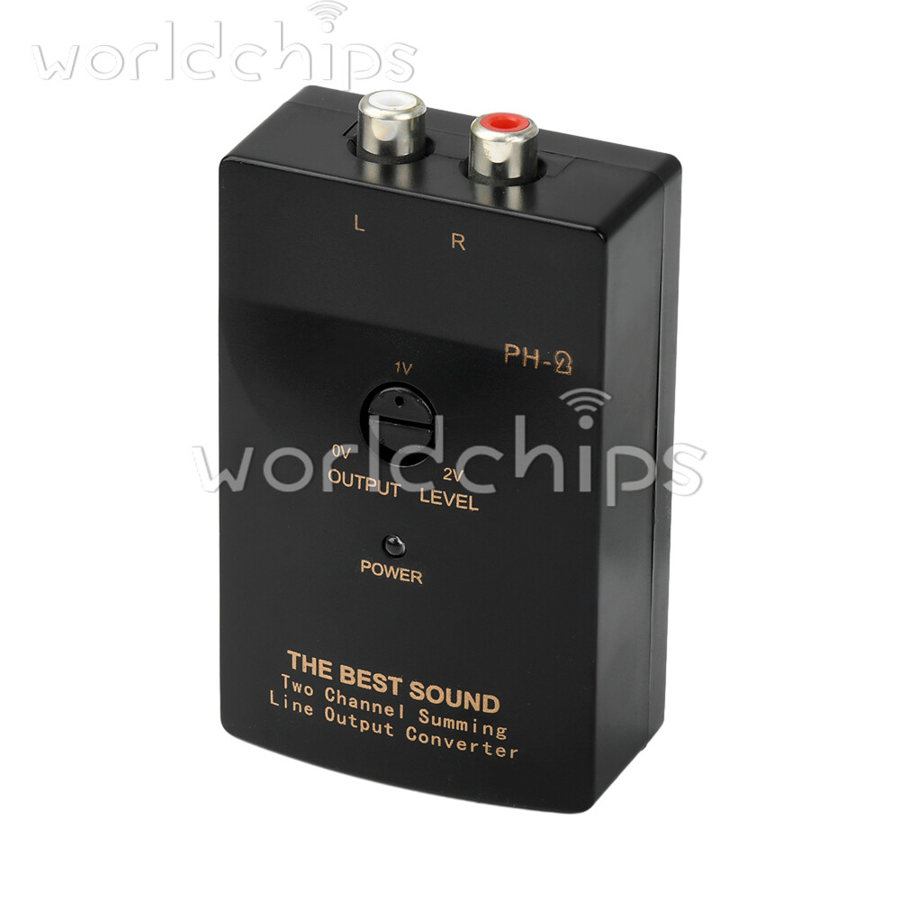 PH-2 Level Car Speaker High to Low Subwoofer Audio Converter With Delay Function