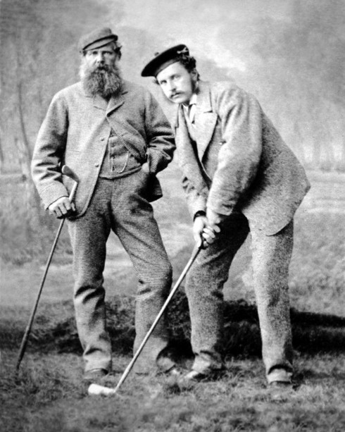 Pioneer Golfer OLD and YOUNG TOM MORRIS Glossy 8x10 Photo Vintage Print Poster