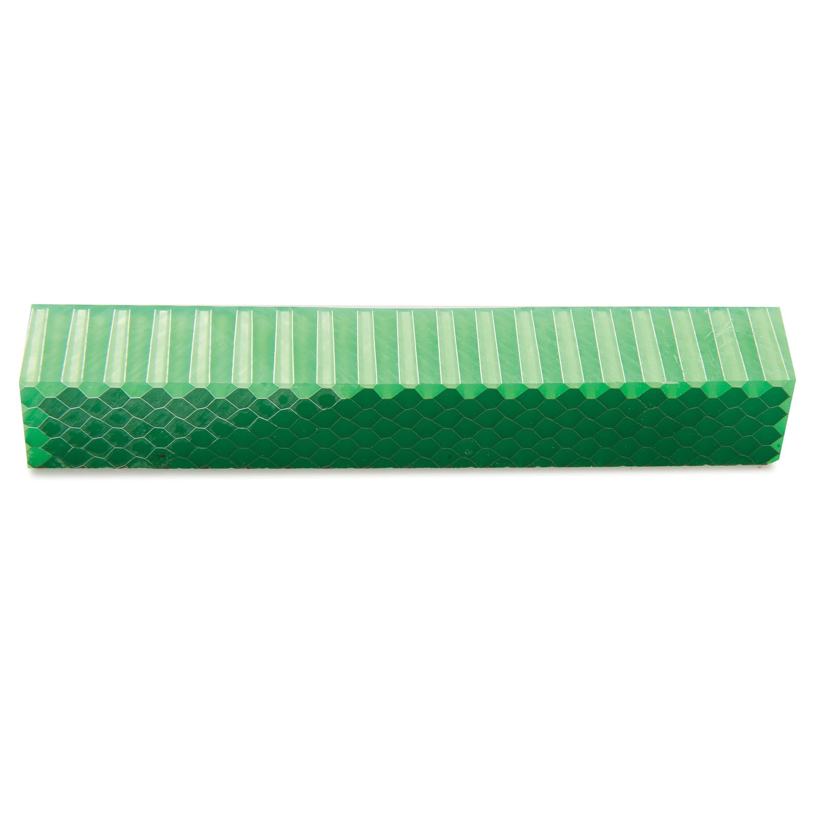 Woodriver Honeycomb Acrylic Pen Blank - 3/4" X X 5" - Fluorescent Lime...