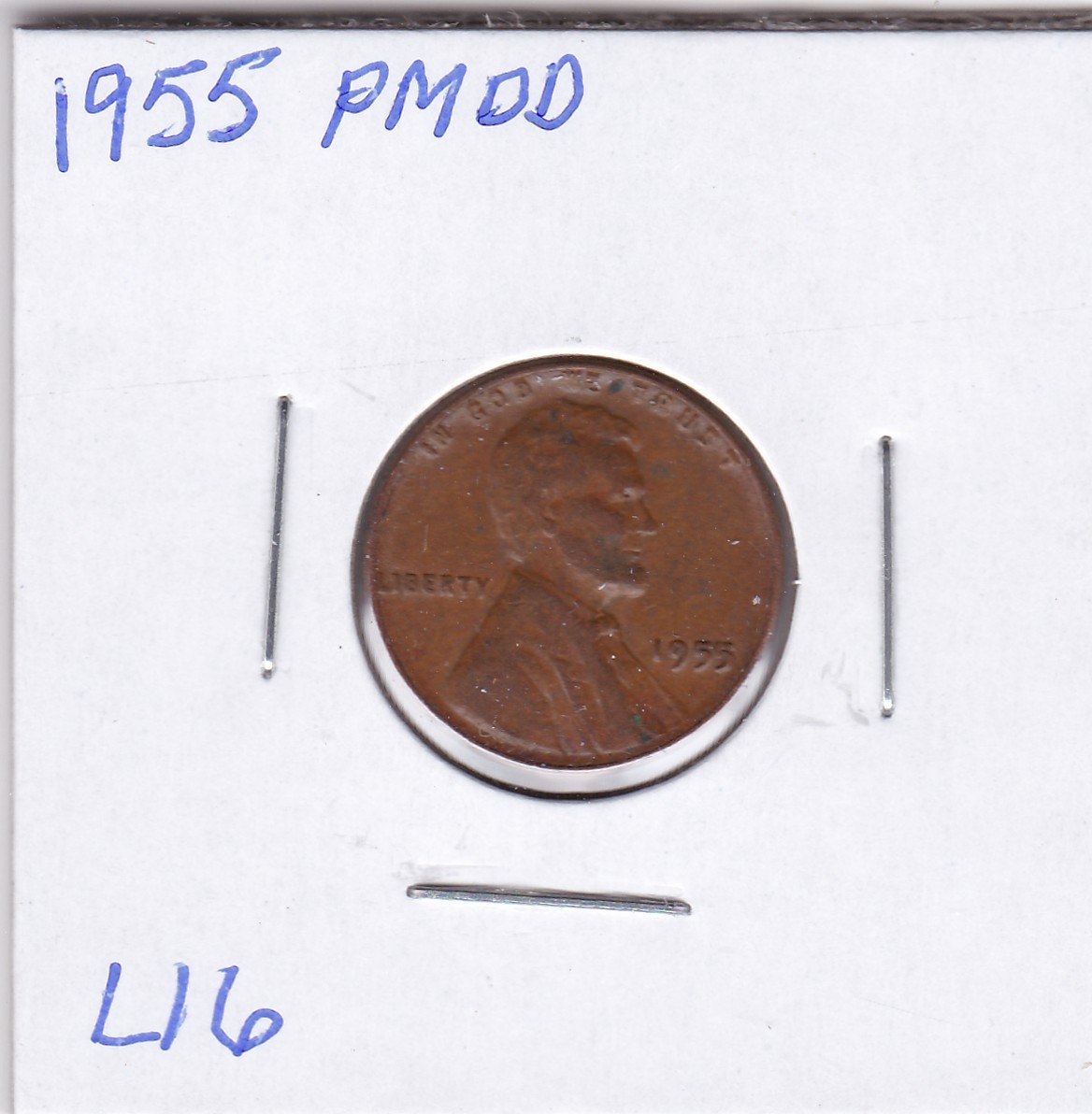 1955 Lincoln Cent L16 PMDD