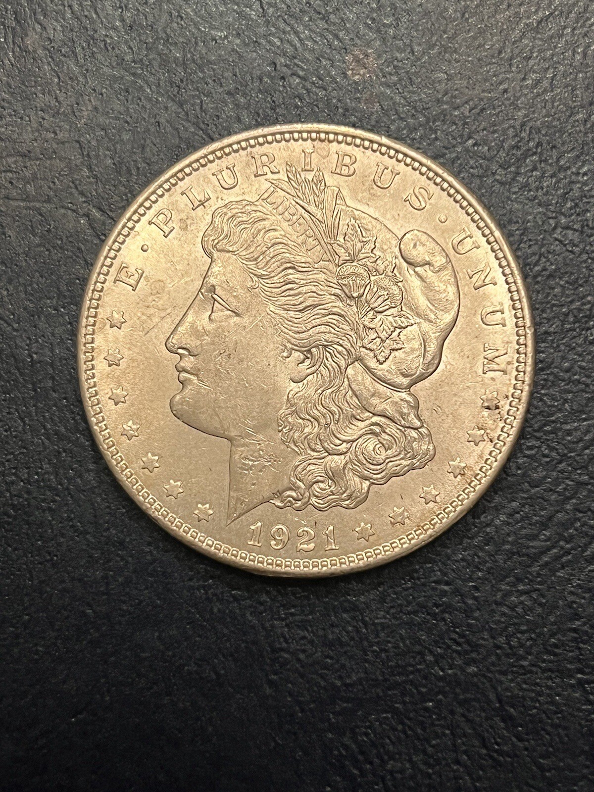 1921 P Morgan Silver Dollar US 90% Silver Coin Philadelphia Raw Toned $90