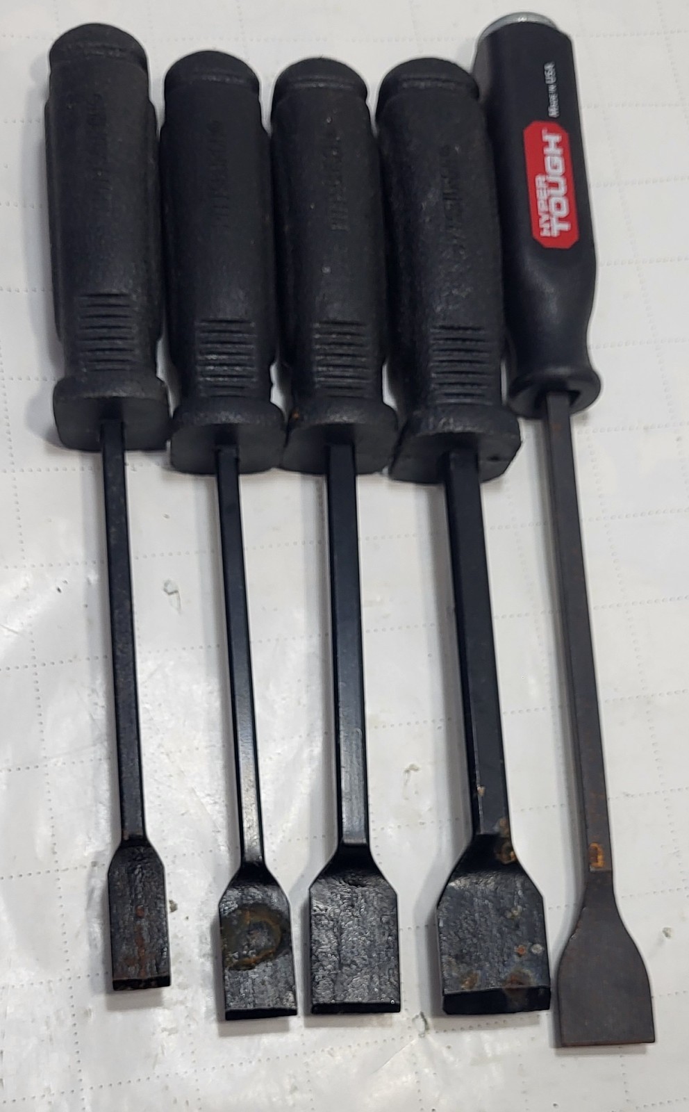 SCRAPER SET OF5 (PITTSBURCH, HYPER TOUGH) PRE OWNED