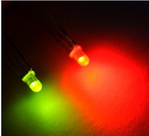 100pcs 3mm 3Pin Diffused two Bi-Color Red & Green Light Common Cathode Led Diode