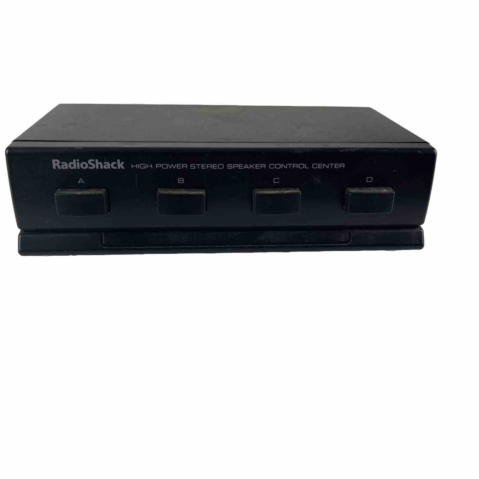 RadioShack 40-244 High Power Stereo Control Center 4 Way Speaker Selector Switch