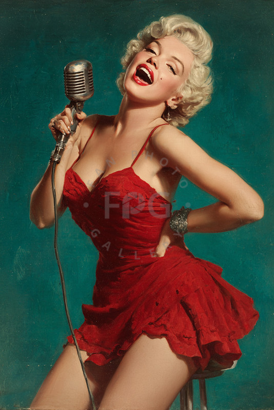MARILYN MONROE PINUP 4"x6" PHOTO CARD - ***SPECIAL BUY ANY 3 PINUP GET 2 FREE***