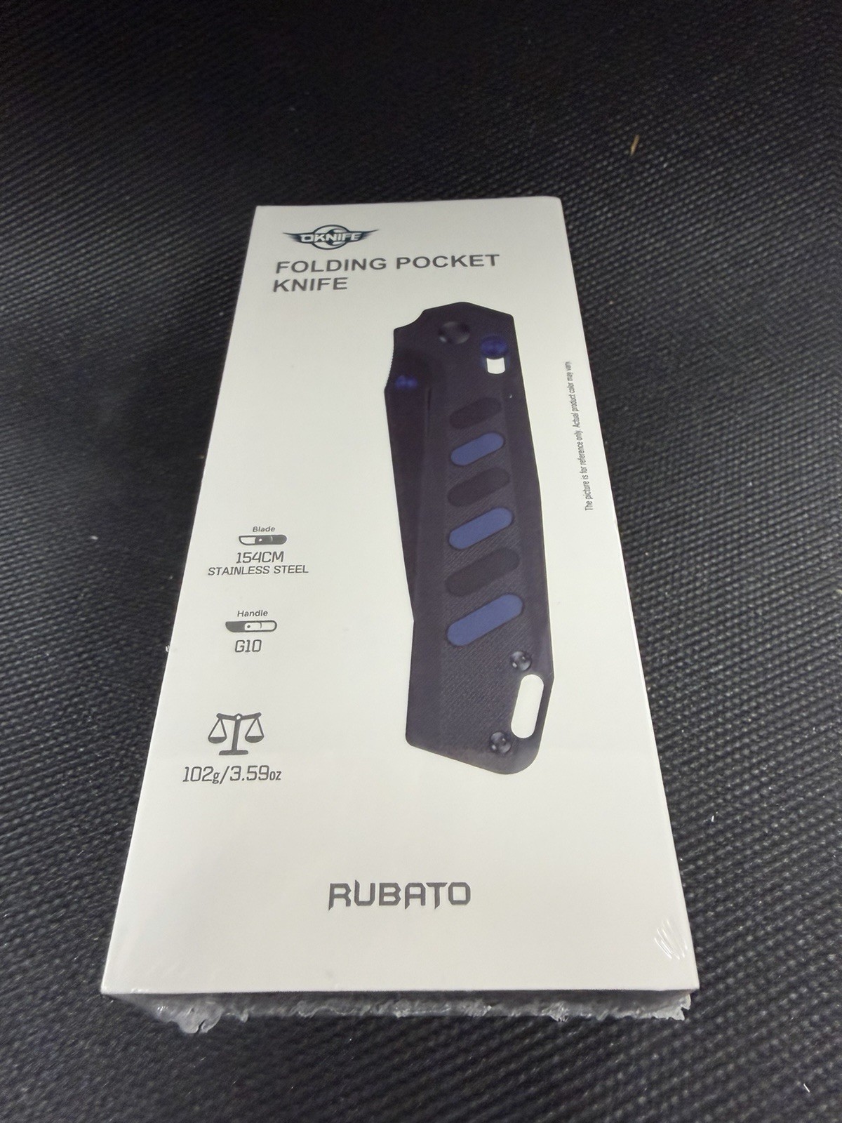 Olight Oknife Rubato Pocket EDC Folding Tool Black & Blue 154CM Tanto Blade NEW