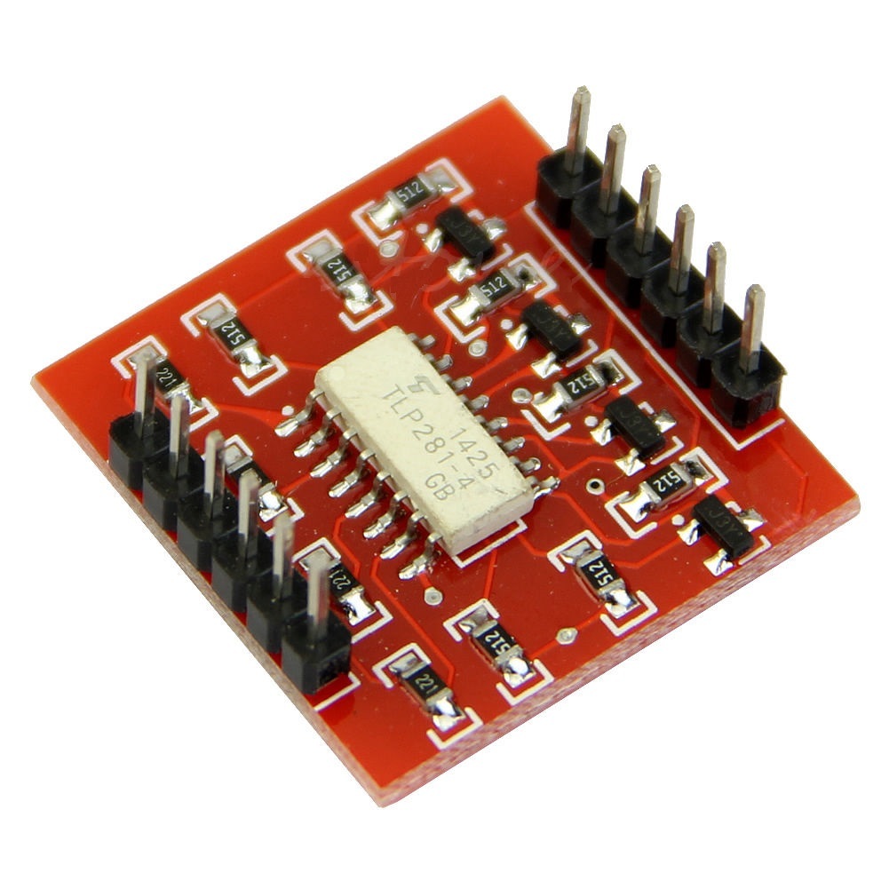 2PCS 4-Channel Opto-isolator IC Module  High and Low level Expansion Board NEW