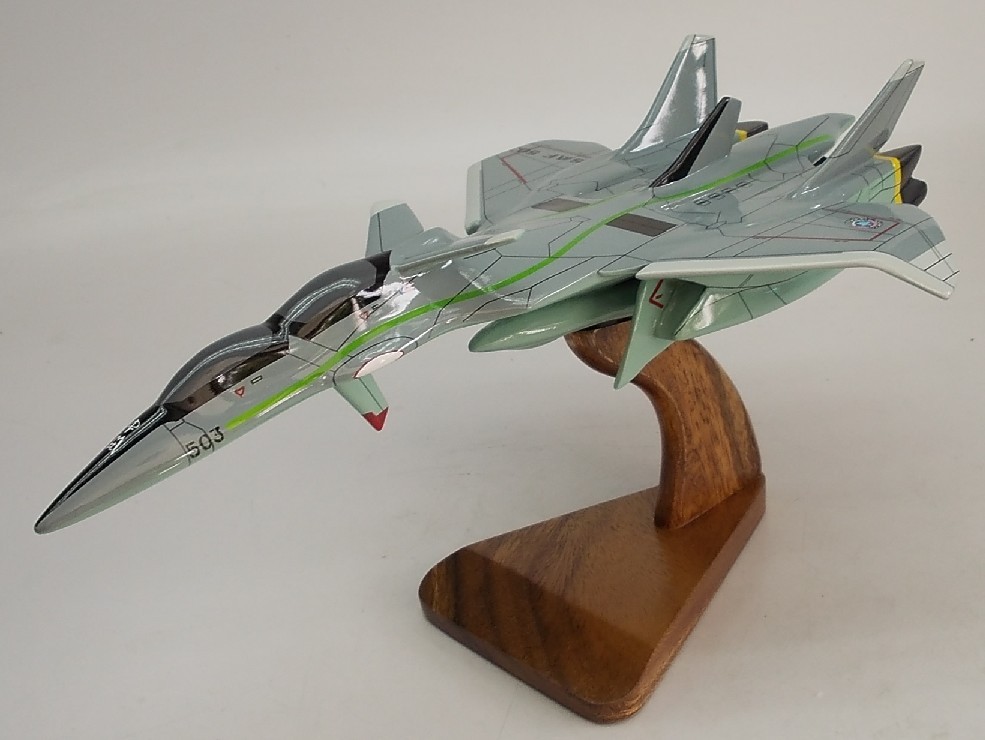 FFR-31MR-D Super Sylph Yukikaze FF31 Airplane Desktop Kiln Wood Model Small New