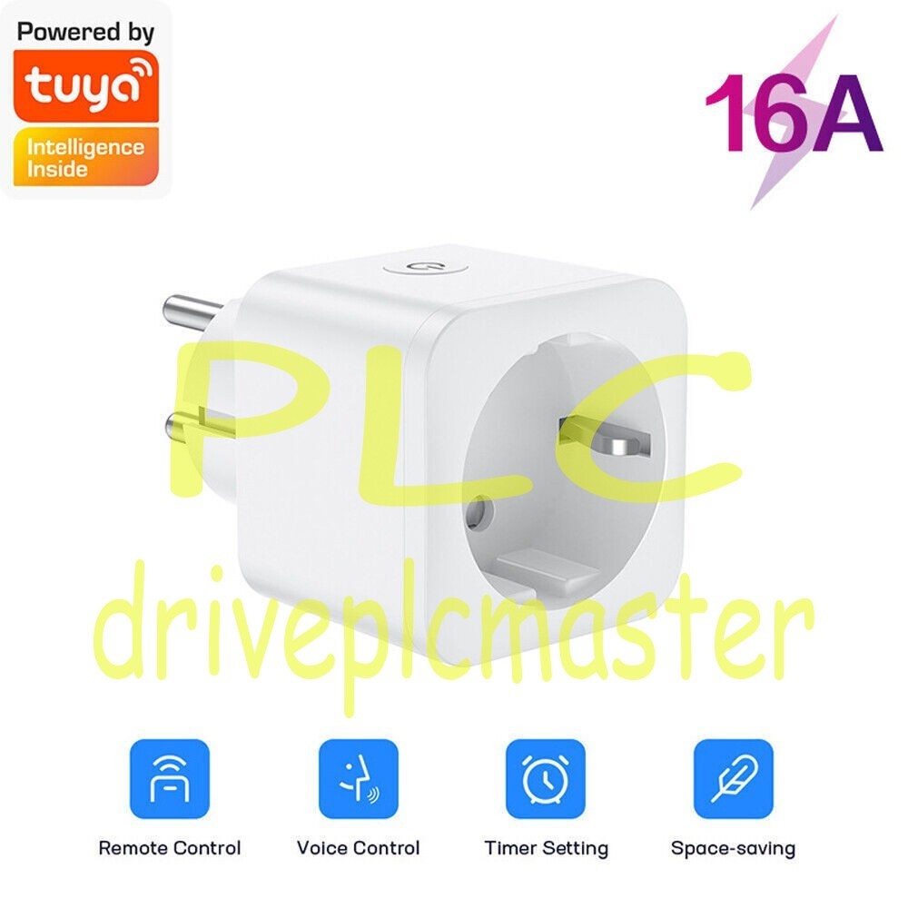 Smart Socket EU 16A AC100-240V Tuya Smart Socket Wifi Smart Plug Power Outlet #d