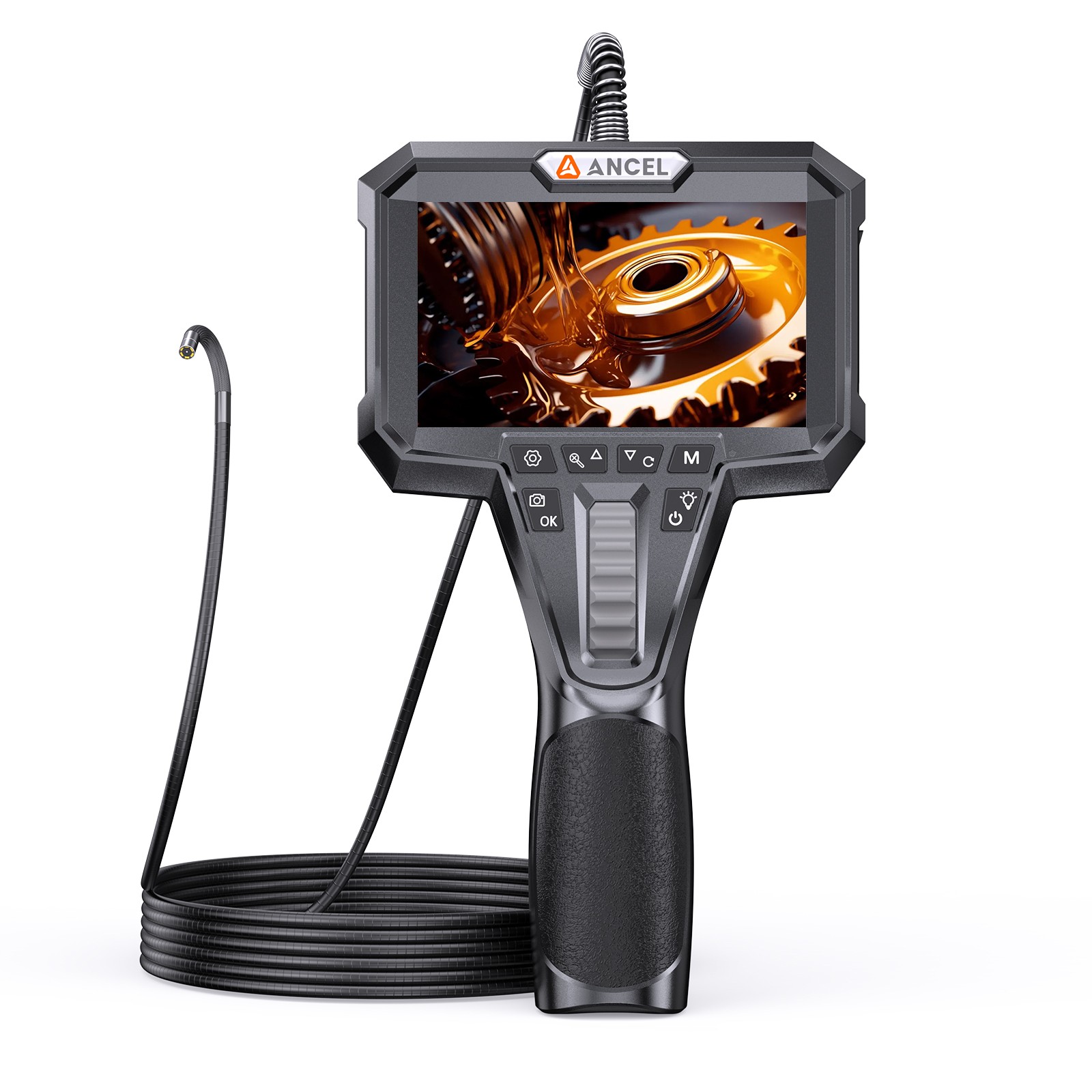 ANCEL 210° Articulating Borescope 3.9mm Industrial Endoscope Inspection Camera