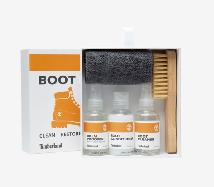 Official Timberland Boot Cleaning Conditioning Waterproofing Brush Kit Premium