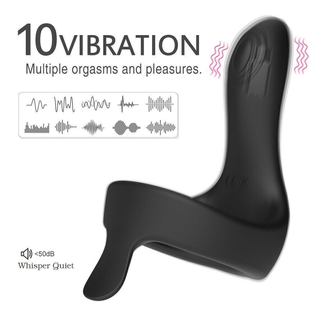 Multispeed-Men-Erection-Enhancer-Cock-Vibrator-Ring-Testicles-Prostate-Massager