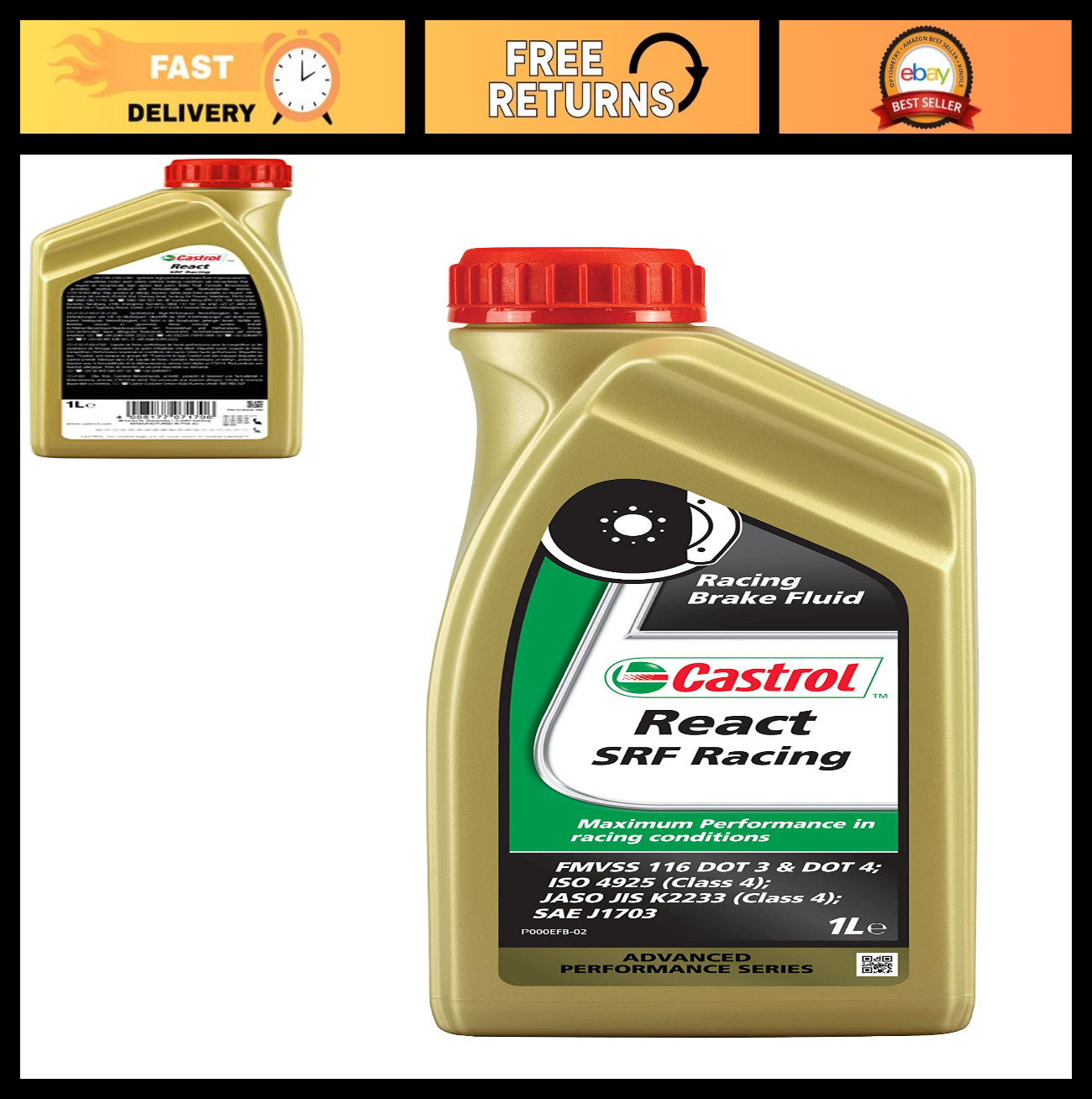 High-Performance Racing Brake Fluid 1L - Superior Heat Resistance & Safety
