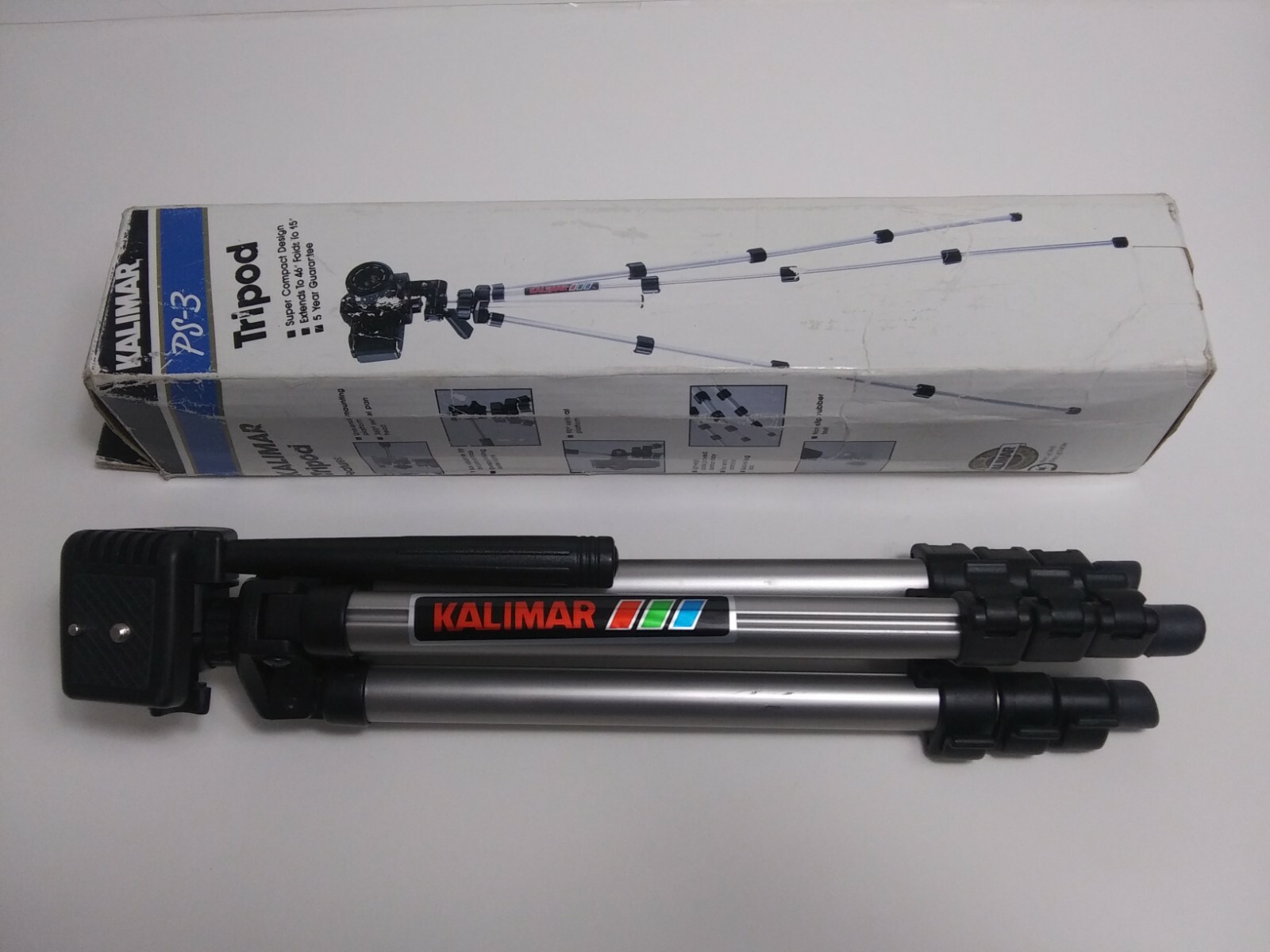 VTG Kalimar PS-3 Super Compact Design 46" Extended - 15" Folded Tripod #00493