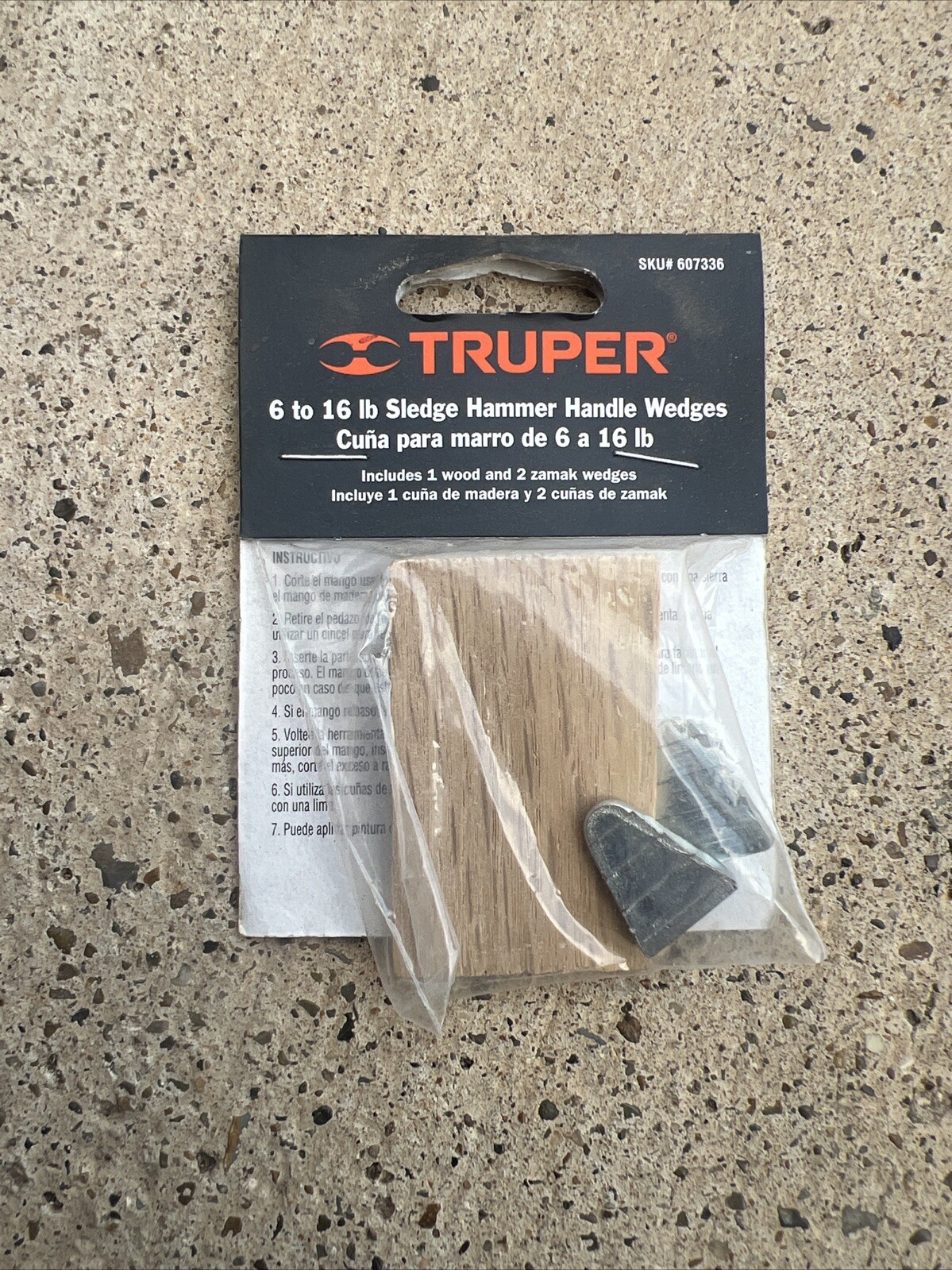 TRUPER- Sledge Hammer Handle Wedge Pack 6-16lb - New In Package