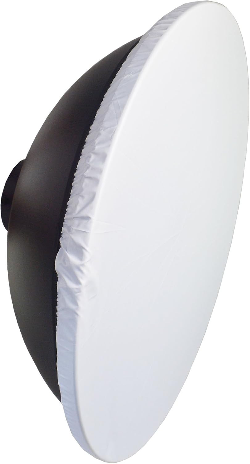 2Packs 22 Inch / 55Cm Beauty Dish Diffuser Sock, Transparent Soft White Diffuser