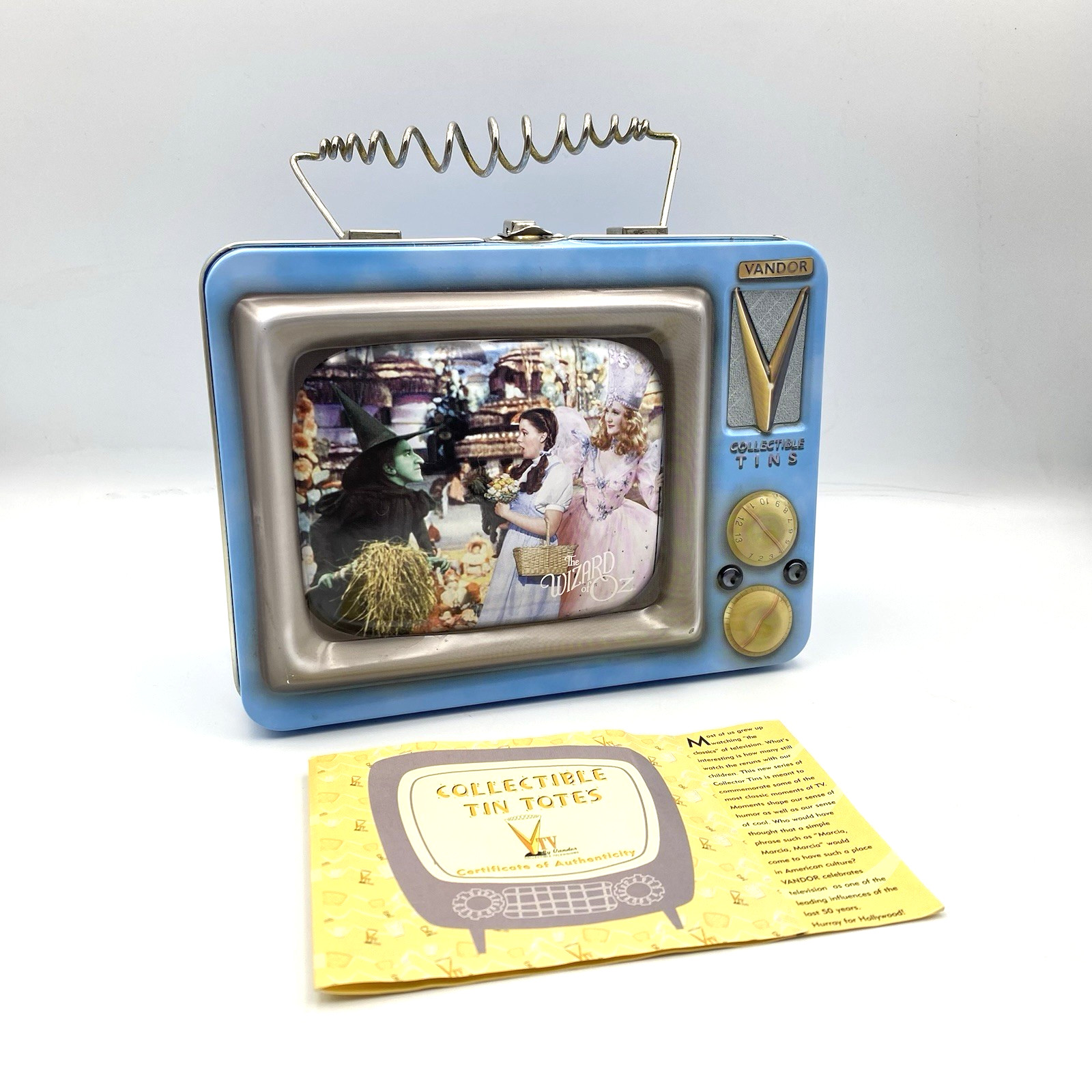 The Wizard Of Oz Vandor Collectible Tin Totes Lunchbox 2000 Vintage