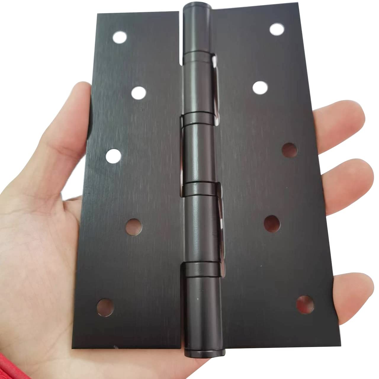 Hyever 2 Pcs 5" Stainless Steel Ball Bearing Door Hinges with Square Corner f...