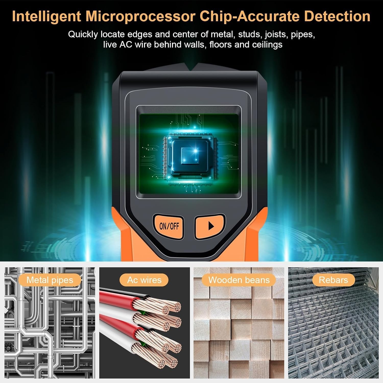 Stud Finder Wall Scanner - Intelligent Microprocessor Chip