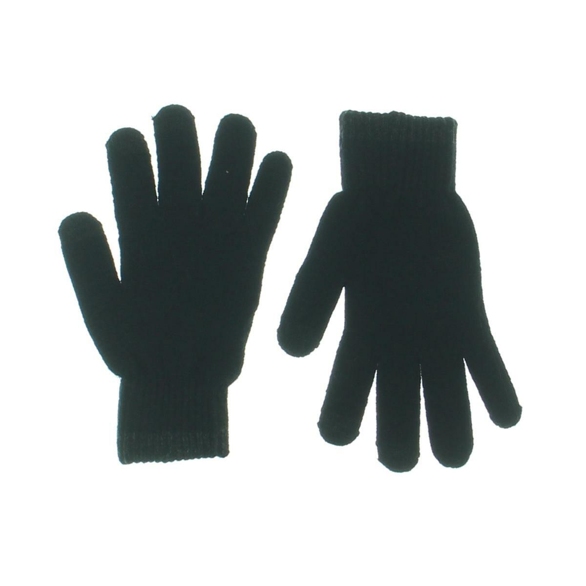 ALFANI Black Knit Touchscreen Gloves NEW