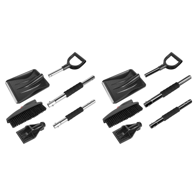 3 in 1 Snow Brush Ice Scraper Car Windshield Retractable Snow Shovel Brush Kit