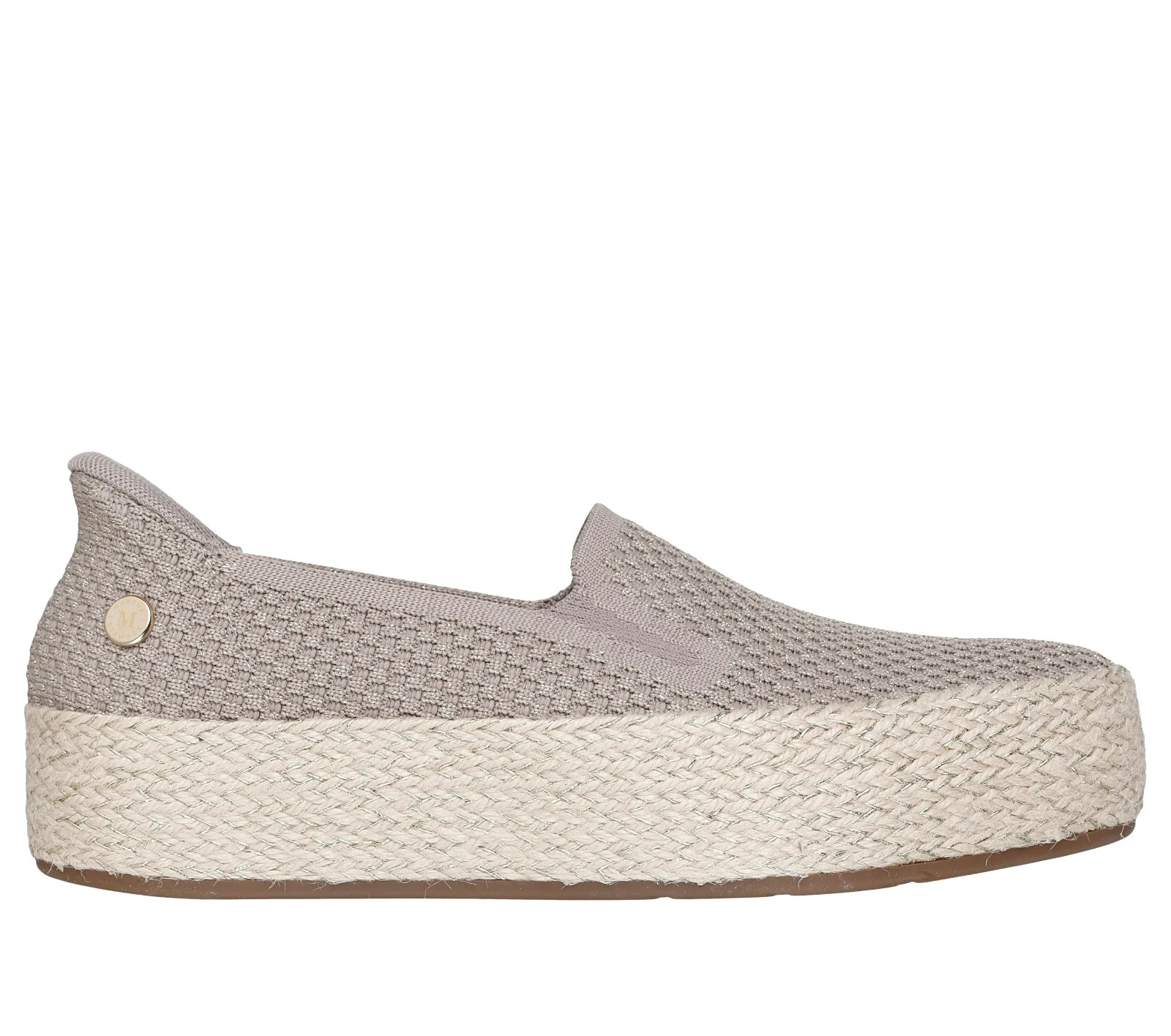 Skechers Shoes Women Slip Ins Sport Memory Foam Martha Stewart BOBS Taupe 114729
