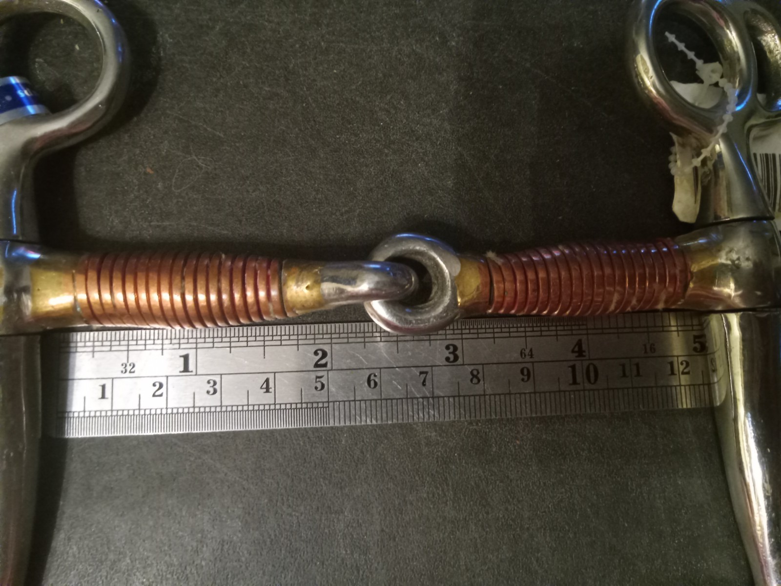 tom thumb Western Snaffle Bit 5 in copper wrapped mouth NOS