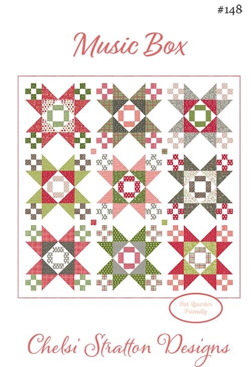 Music Box Quilt Pattern by Chelsi Stratton Designs  81.5" X 81.5"