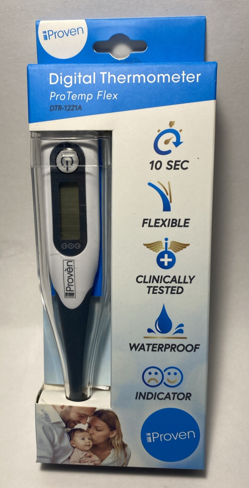 Digital Thermometer ProTemp Flex DTR-1221A iProven Waterproof Clinically Tested