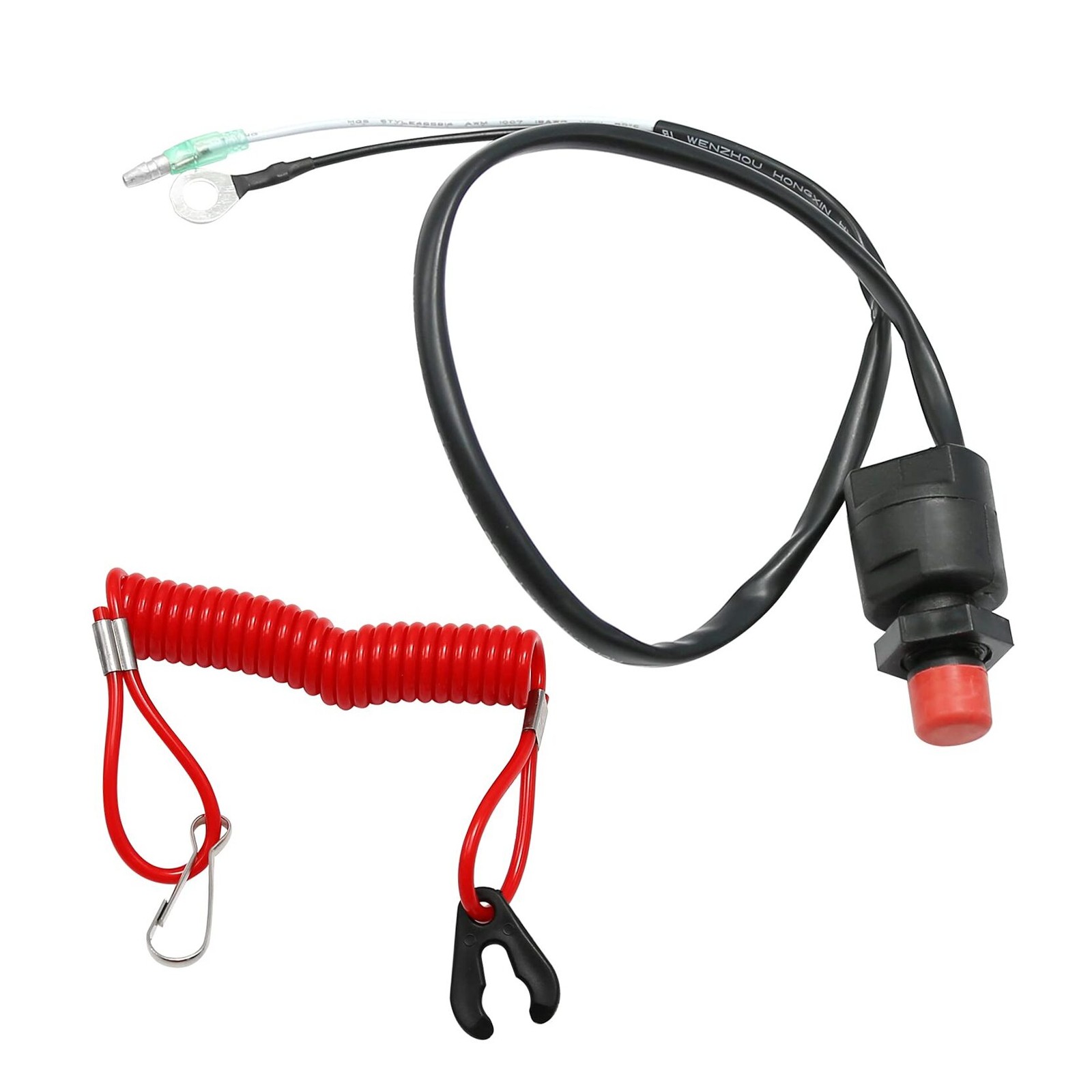 Boat Motor Kill Stop Switch, Handlebar Start Stop Kill Switch Box Aassy & Red