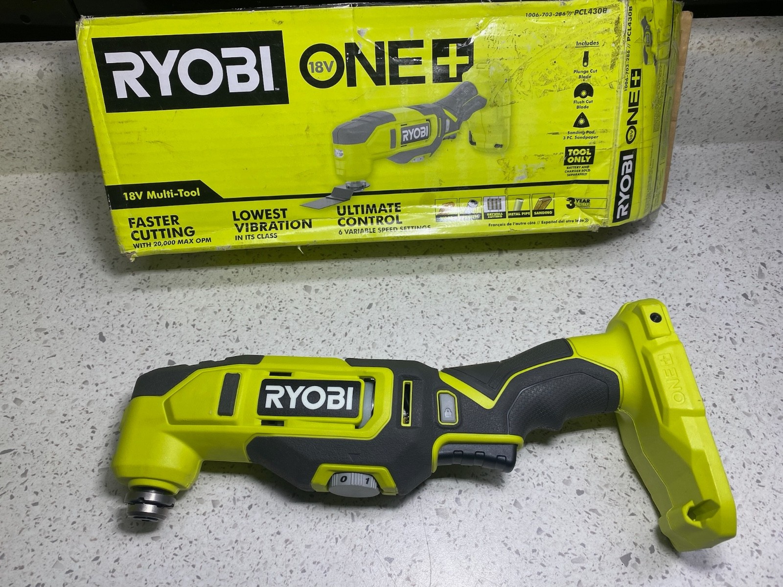 **PARTS ONLY** RYOBI ONE+18V Oscillating Multi-Tool 18v Power Tool Only PCL430B