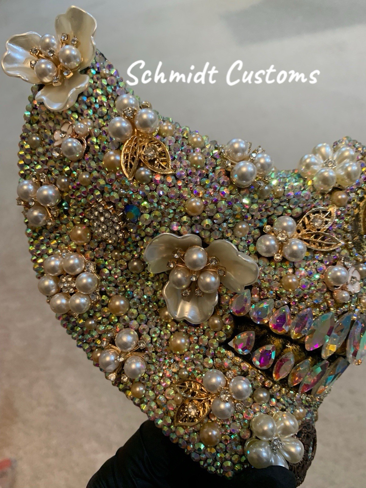 Royal Gears Rhinestone Mask