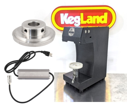 Cannular Pro Bench Top Aluminum Beer & Crowler Seamer w/ Power Supply! 11 - 32oz