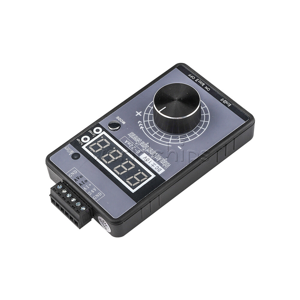 High-precision handheld signal generator without battery voltage ±0-5-10V