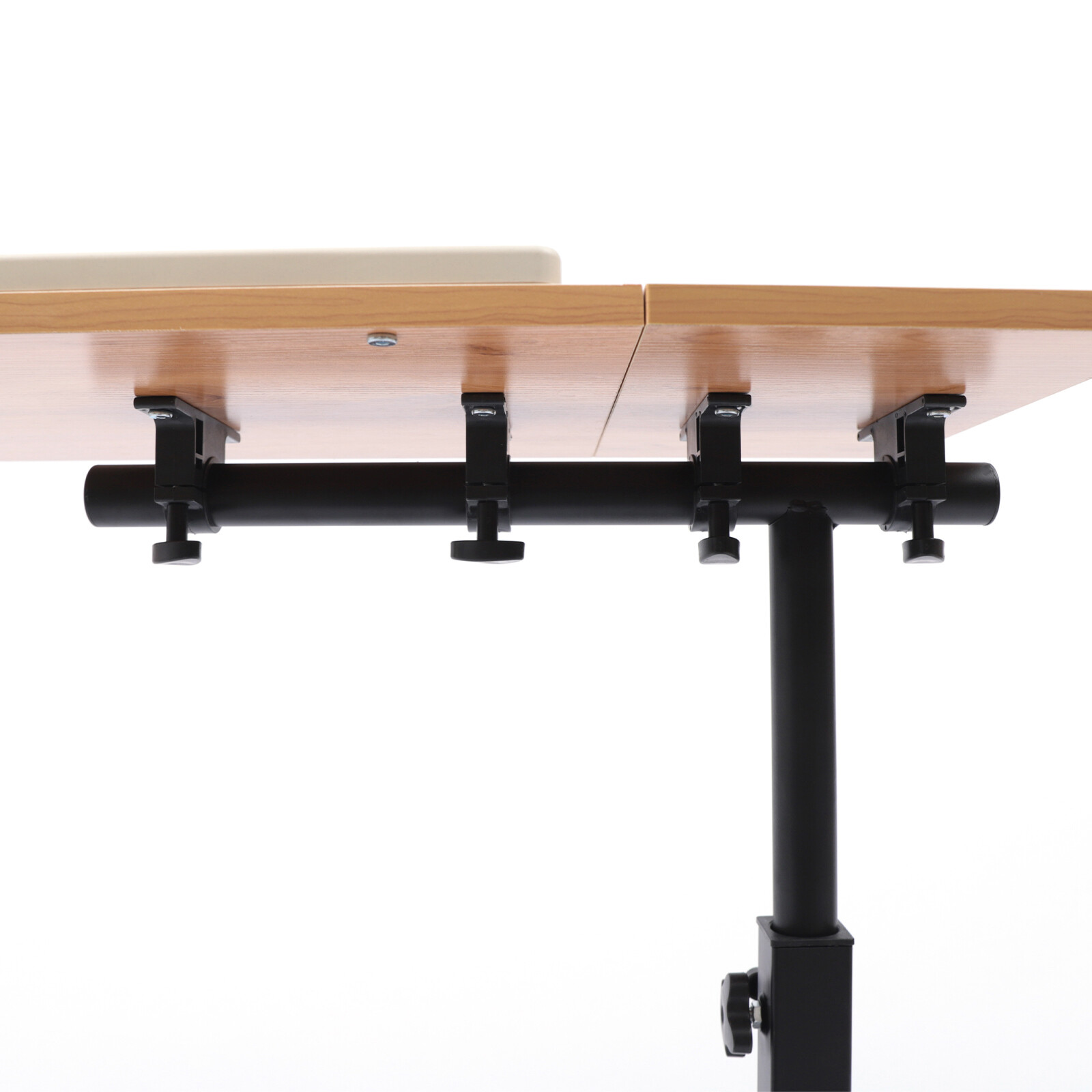 Angle Height Adjustable Rolling Cart Over Bed Hospital Table Stand Laptop Desk