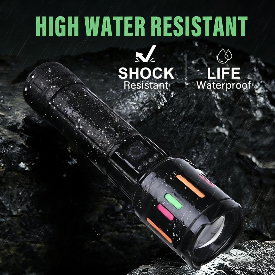350000000 Lumen Super Bright LED Tactical Flashlight Rechargeable Work Light**-*