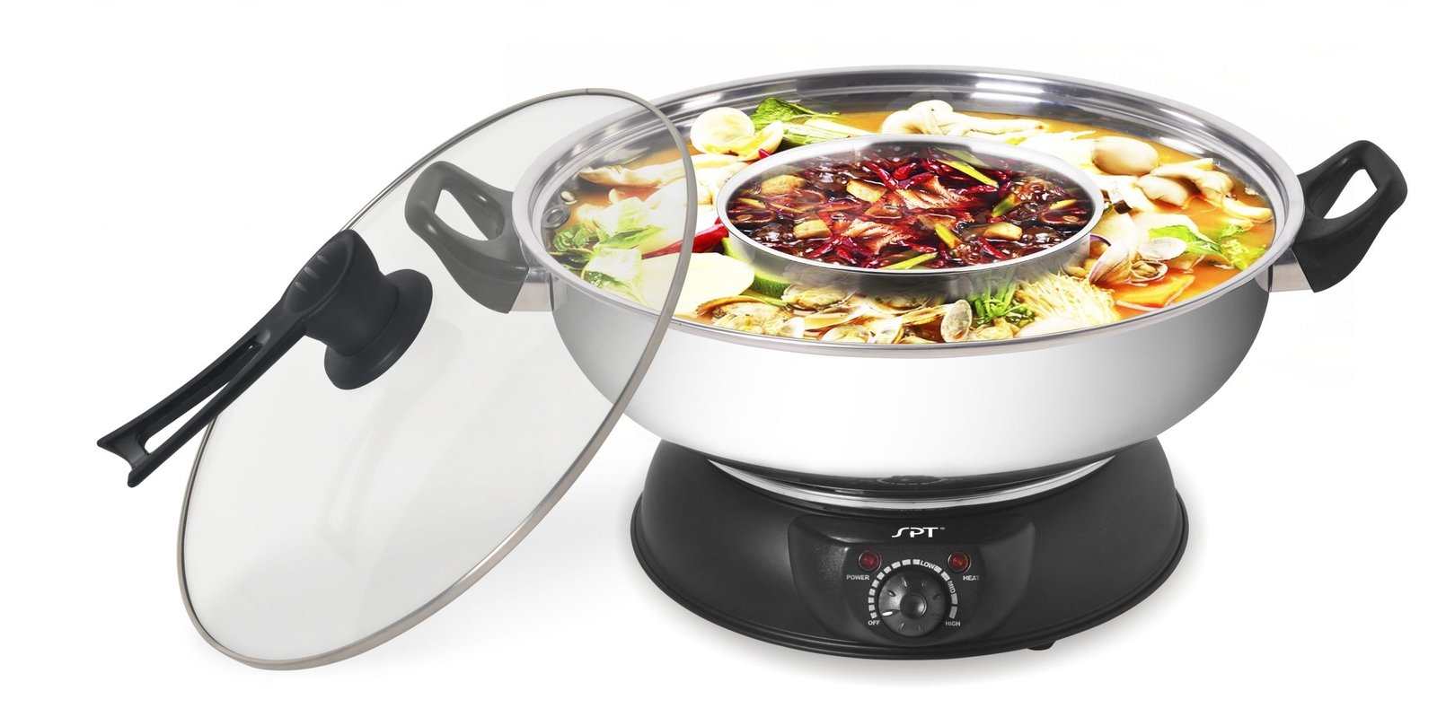 SPT Electric Shabu Shabu Pot (2 compartments)/ SS-303