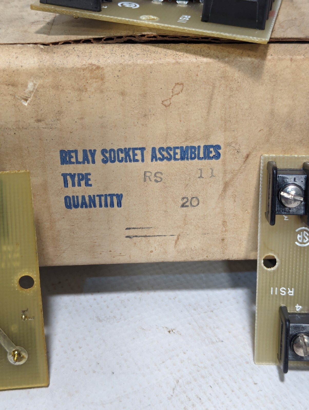 Lot of 13 Curtis RS11 Relay Socket Assemblies - Free Shipping