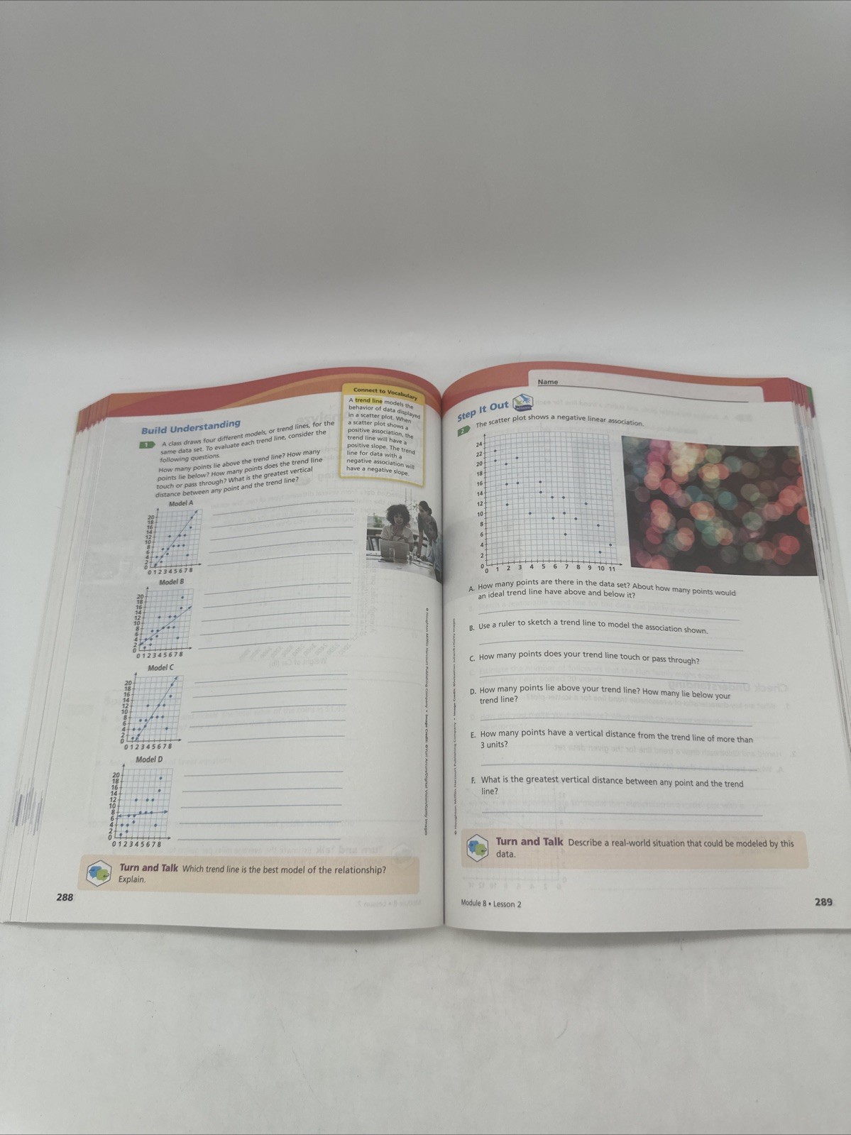 HMH Into Math Grade 8 Student WorkText (2020 Edition) 8th Grade Houghton - NEW