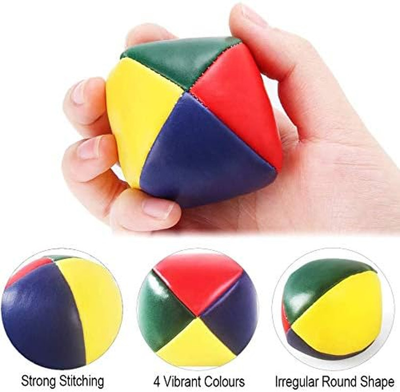 6 Pcs Juggling Balls Set for Beginners Multi-Colored Juggling Balls, Mini Durabl