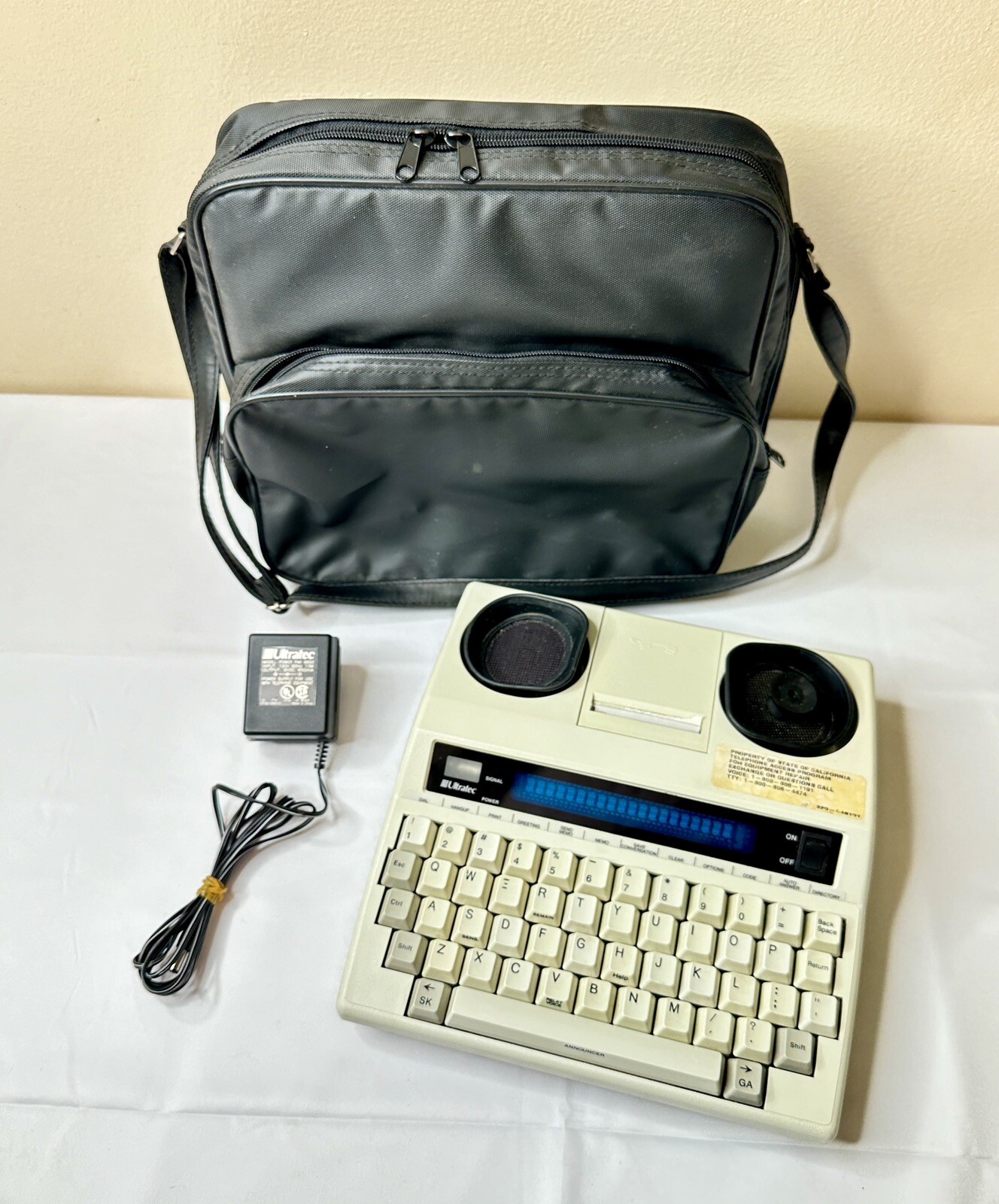 Vintage Ultratec SuperPrint 4425 W/ AC Adapter & Case ( PLEASE READ )