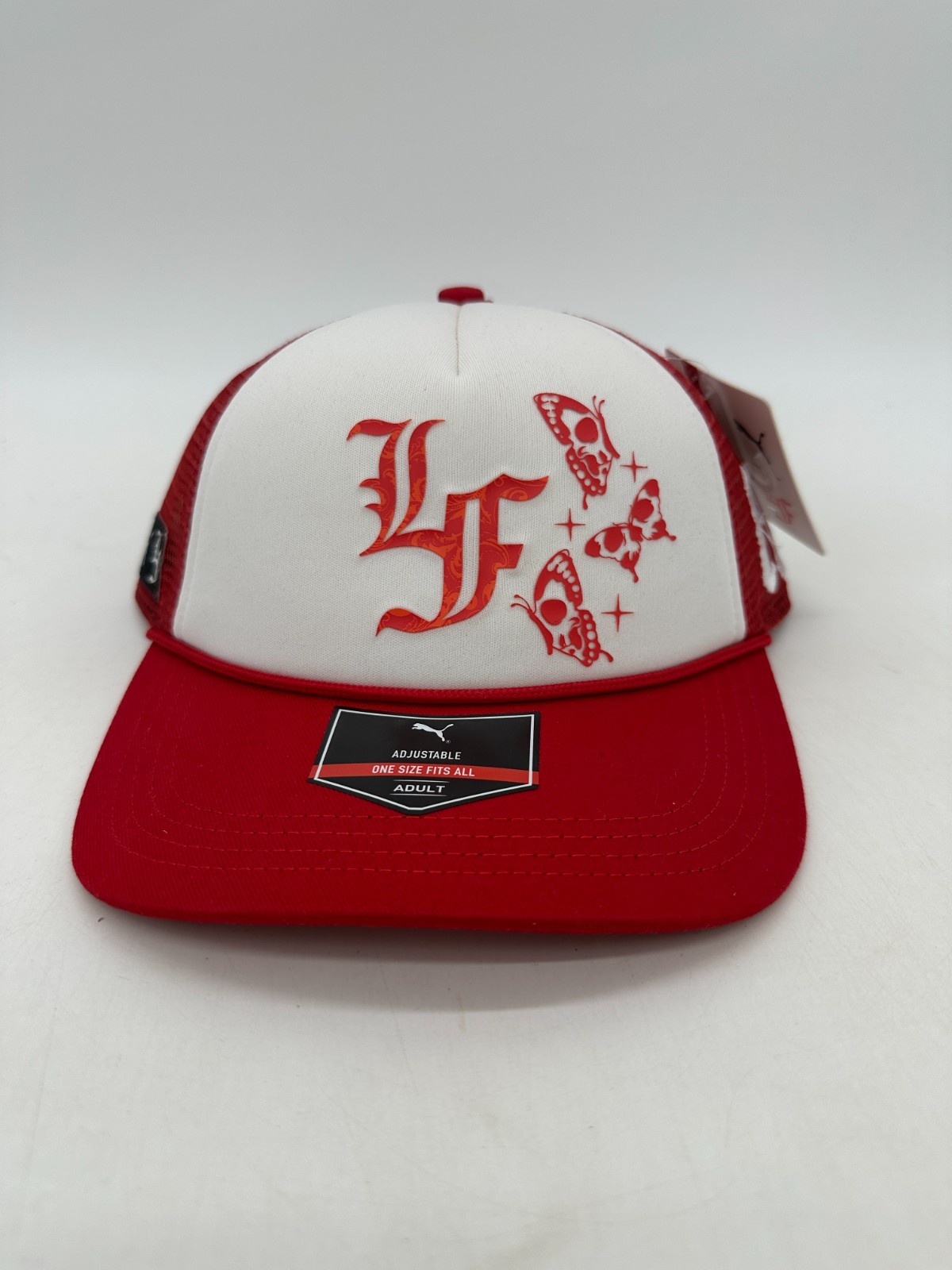 Puma Lafrance X Lamelo Ball Red White Trucker Cap OSFA NWT 859855 01