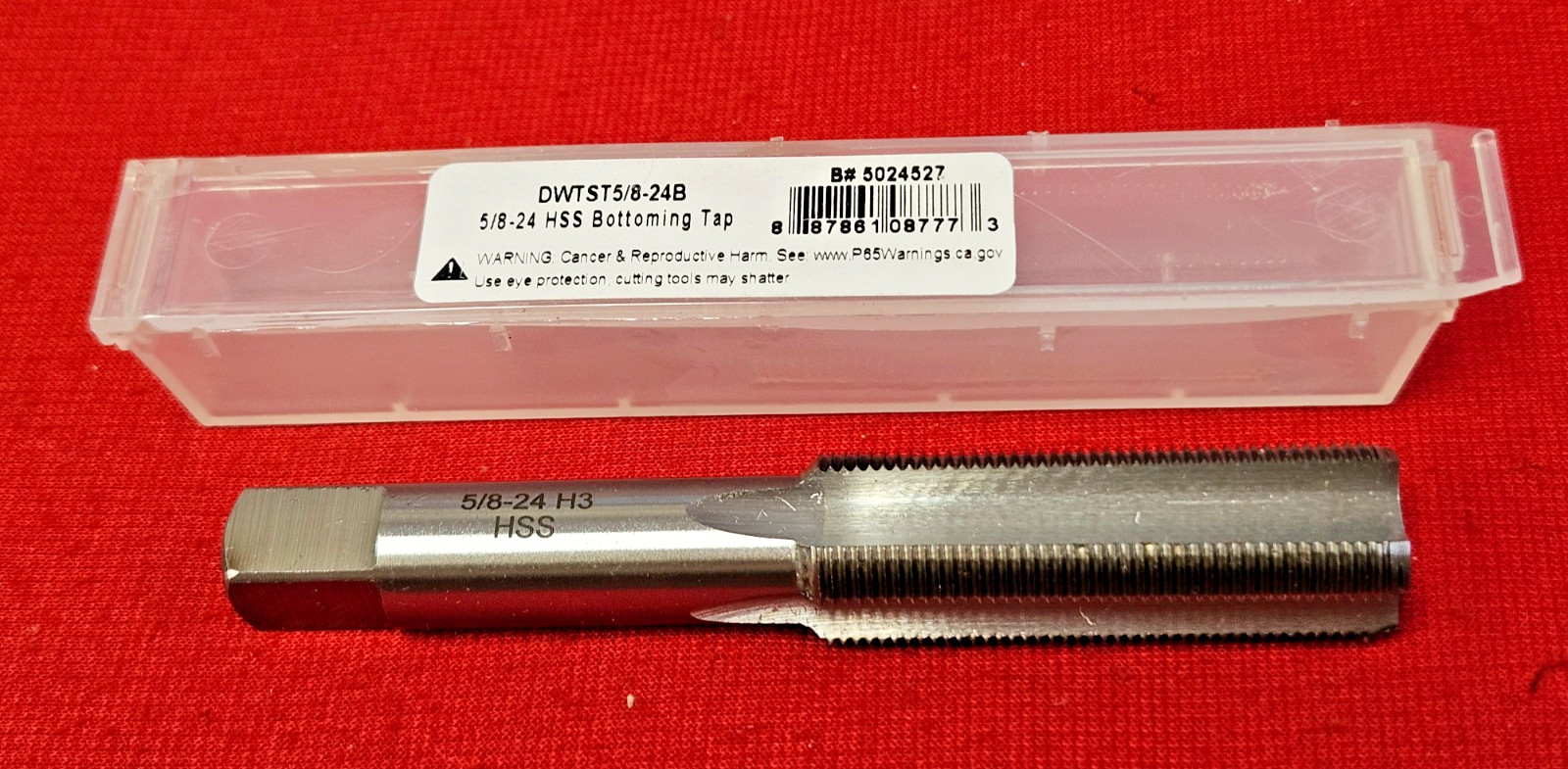 5/8-24 Bottom Tap NEF Gunsmithing 4FL DWTST5/8-24B HSS RH by Drill America